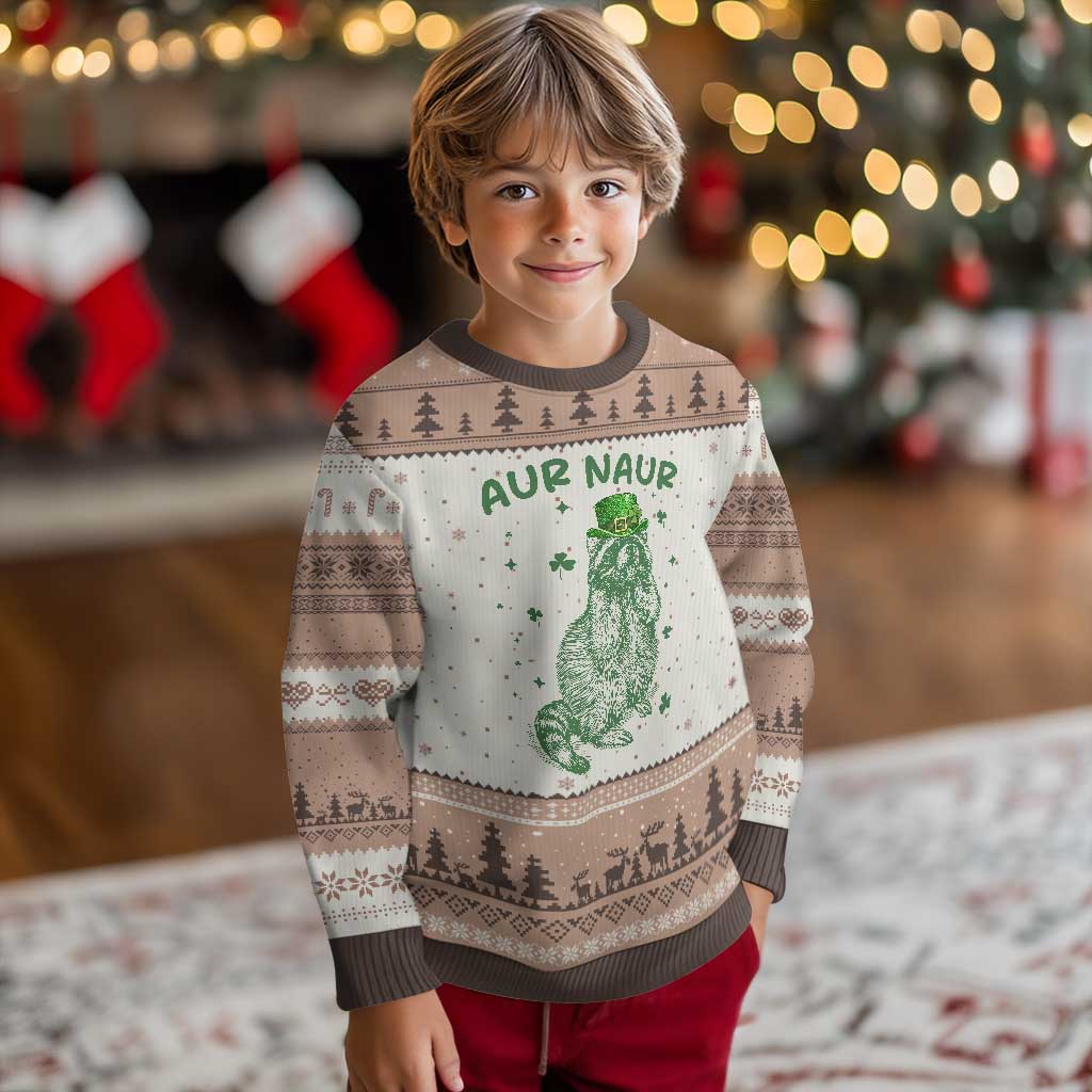 Aur Naur Cowboy Raccoon Meme Ugly Christmas Sweater Funny Sarcastic Oh No Australian Accent