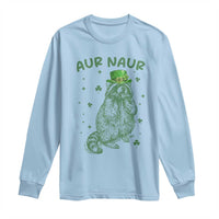 Aur Naur Cowboy Raccoon Meme Long Sleeve Shirt Funny Sarcastic Oh No Australian Accent