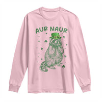 Aur Naur Cowboy Raccoon Meme Long Sleeve Shirt Funny Sarcastic Oh No Australian Accent