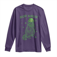 Aur Naur Cowboy Raccoon Meme Long Sleeve Shirt Funny Sarcastic Oh No Australian Accent