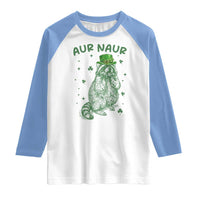 Aur Naur Cowboy Raccoon Meme Raglan Shirt Funny Sarcastic Oh No Australian Accent