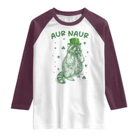 Aur Naur Cowboy Raccoon Meme Raglan Shirt Funny Sarcastic Oh No Australian Accent