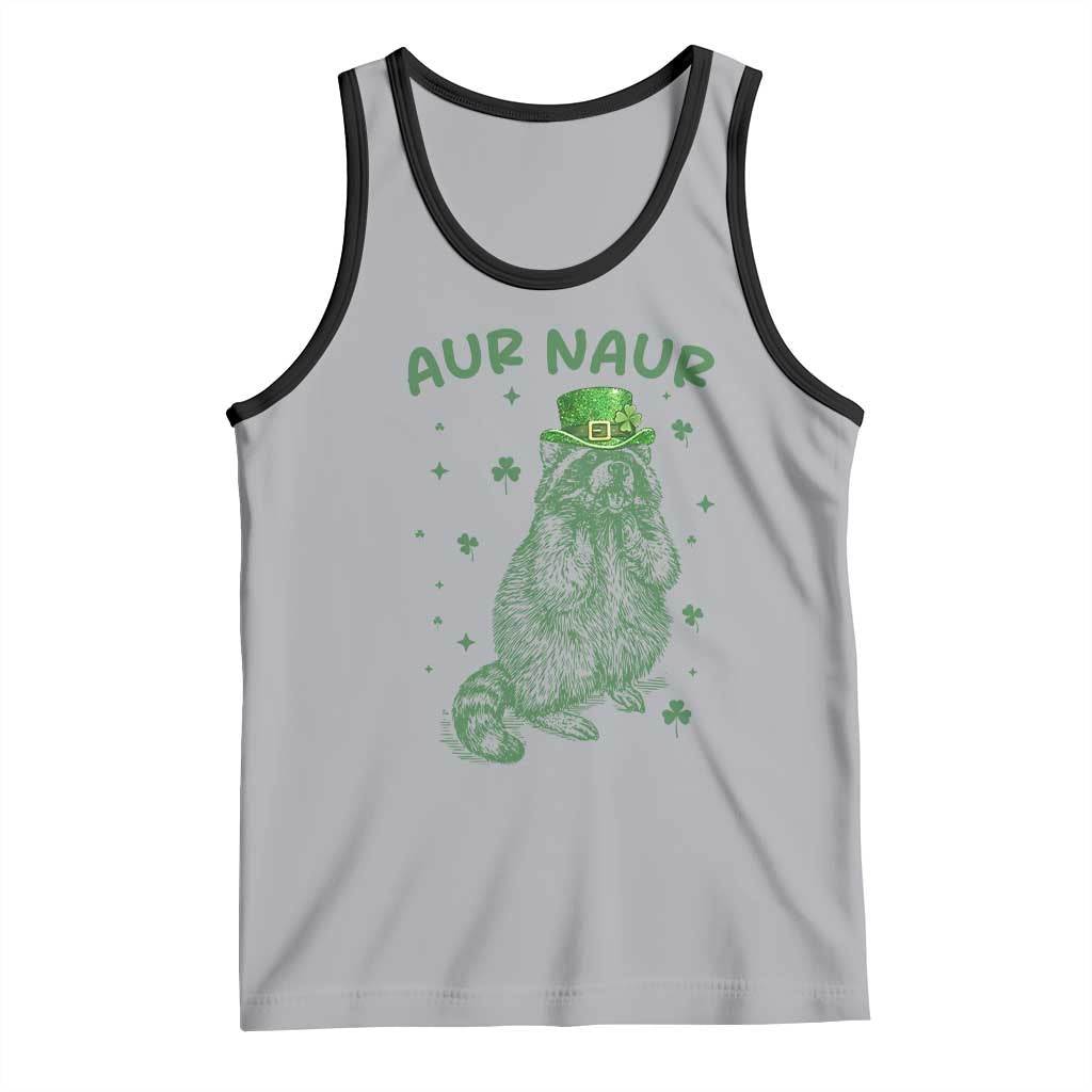 Aur Naur Cowboy Raccoon Meme Tank Top Funny Sarcastic Oh No Australian Accent