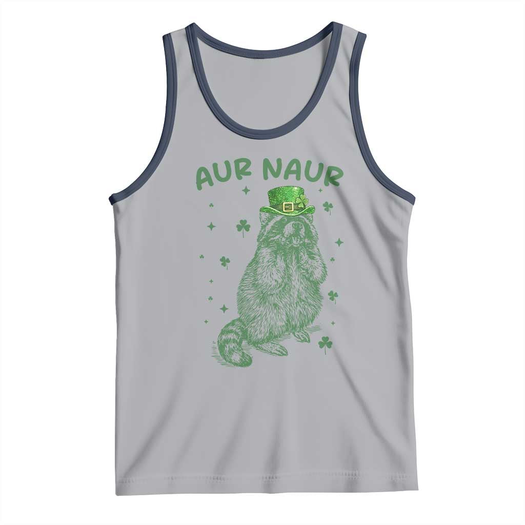 Aur Naur Cowboy Raccoon Meme Tank Top Funny Sarcastic Oh No Australian Accent