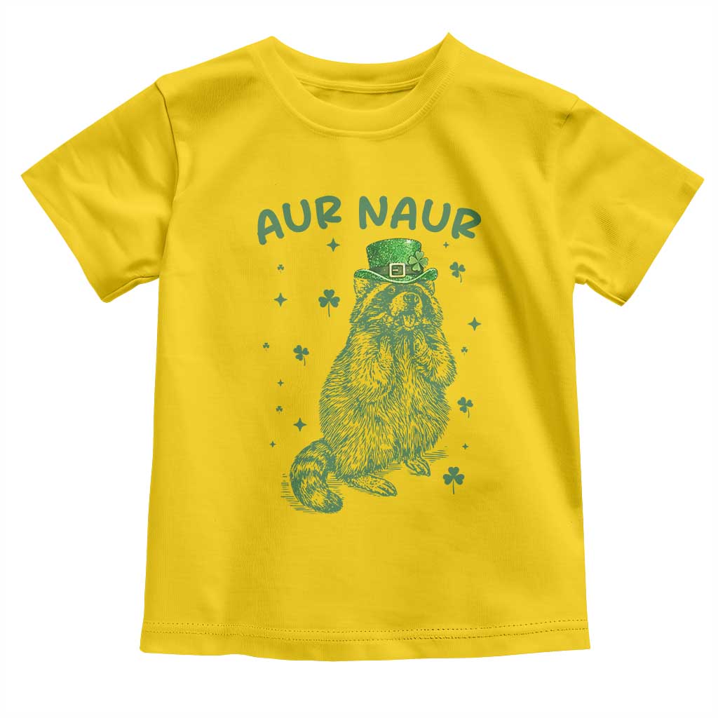 Aur Naur Cowboy Raccoon Meme Toddler T Shirt Funny Sarcastic Oh No Australian Accent