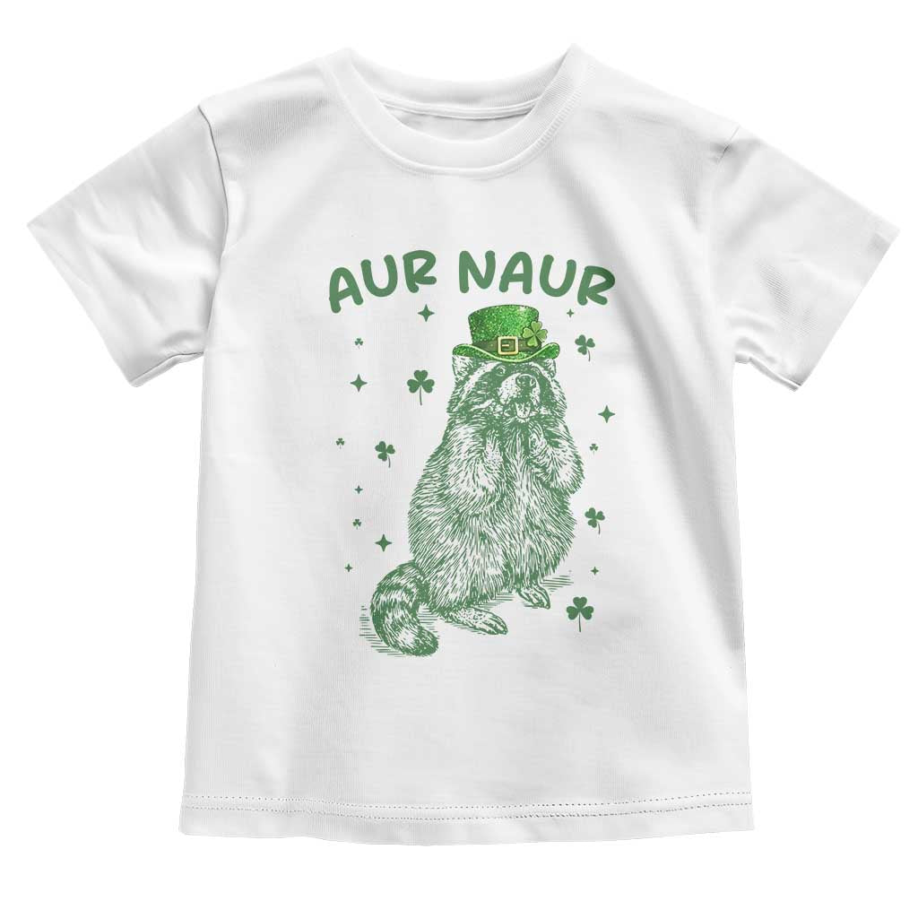 Aur Naur Cowboy Raccoon Meme Toddler T Shirt Funny Sarcastic Oh No Australian Accent