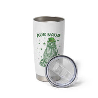 Aur Naur Cowboy Raccoon Meme Tumbler Cup Funny Sarcastic Oh No Australian Accent