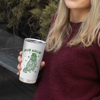 Aur Naur Cowboy Raccoon Meme Tumbler Cup Funny Sarcastic Oh No Australian Accent