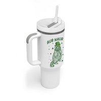 Aur Naur Cowboy Raccoon Meme Tumbler With Handle Funny Sarcastic Oh No Australian Accent
