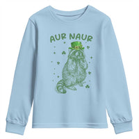 Aur Naur Cowboy Raccoon Meme Youth Sweatshirt Funny Sarcastic Oh No Australian Accent