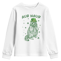 Aur Naur Cowboy Raccoon Meme Youth Sweatshirt Funny Sarcastic Oh No Australian Accent