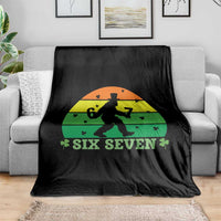 Aur NaurCowboy Raccoon Meme Throw Blanket Funny Sarcastic Oh No Australian Accent