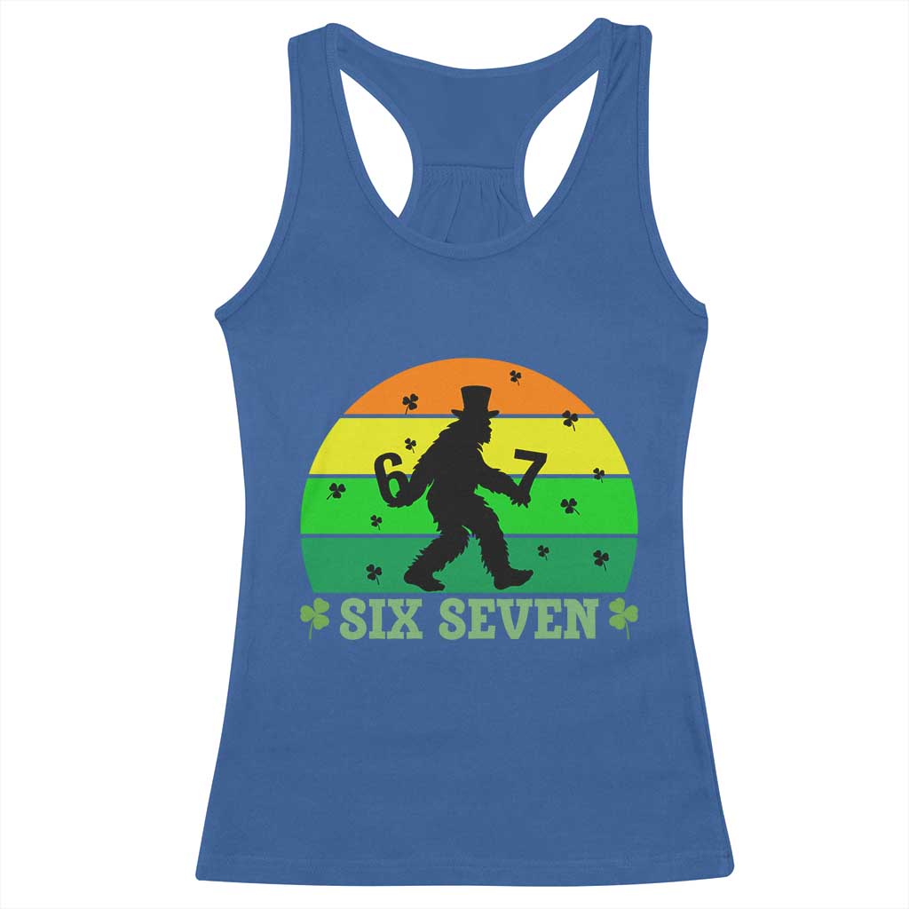 Aur NaurCowboy Raccoon Meme Racerback Tank Top Funny Sarcastic Oh No Australian Accent