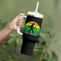 Aur NaurCowboy Raccoon Meme Tumbler With Handle Funny Sarcastic Oh No Australian Accent