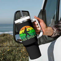 Aur NaurCowboy Raccoon Meme Tumbler With Handle Funny Sarcastic Oh No Australian Accent