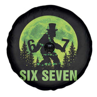 Funny Bigfoot St Patricks Day Spare Tire Cover Sasquatch Hiding Moon Forest Meme