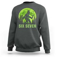 Funny Bigfoot St Patricks Day Sweatshirt Sasquatch Hiding Moon Forest Meme