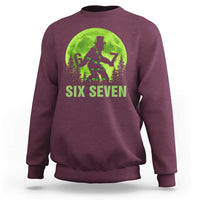 Funny Bigfoot St Patricks Day Sweatshirt Sasquatch Hiding Moon Forest Meme