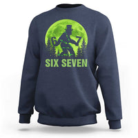 Funny Bigfoot St Patricks Day Sweatshirt Sasquatch Hiding Moon Forest Meme