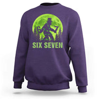 Funny Bigfoot St Patricks Day Sweatshirt Sasquatch Hiding Moon Forest Meme