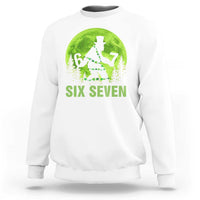 Funny Bigfoot St Patricks Day Sweatshirt Sasquatch Hiding Moon Forest Meme