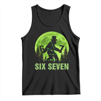 Funny Bigfoot St Patricks Day Tank Top Sasquatch Hiding Moon Forest Meme