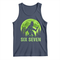 Funny Bigfoot St Patricks Day Tank Top Sasquatch Hiding Moon Forest Meme