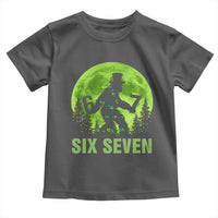 Funny Bigfoot St Patricks Day Toddler T Shirt Sasquatch Hiding Moon Forest Meme