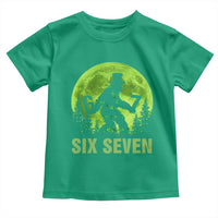 Funny Bigfoot St Patricks Day Toddler T Shirt Sasquatch Hiding Moon Forest Meme