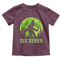 Funny Bigfoot St Patricks Day Toddler T Shirt Sasquatch Hiding Moon Forest Meme