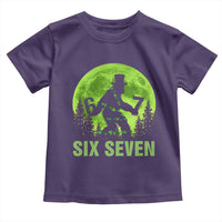 Funny Bigfoot St Patricks Day Toddler T Shirt Sasquatch Hiding Moon Forest Meme