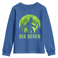 Funny Bigfoot St Patricks Day Youth Sweatshirt Sasquatch Hiding Moon Forest Meme