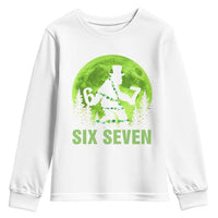 Funny Bigfoot St Patricks Day Youth Sweatshirt Sasquatch Hiding Moon Forest Meme