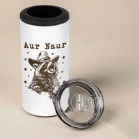 AUR Naur Cowboy Raccoon 4 in 1 Can Cooler Tumbler Funny Sarcastic Oh No Australian Accent