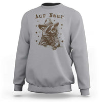 AUR Naur Cowboy Raccoon Sweatshirt Funny Sarcastic Oh No Australian Accent