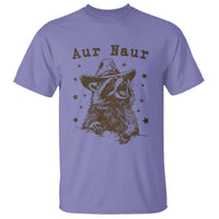 AUR Naur Cowboy Raccoon T Shirt Funny Sarcastic Oh No Australian Accent