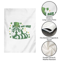 AUR Naur Raccoon St Patricks Day Meme Garden Flag Funny Sarcastic Oh No Australian Accent