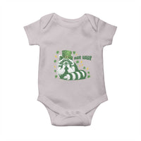 AUR Naur Raccoon St Patricks Day Meme Baby Onesie Funny Sarcastic Oh No Australian Accent