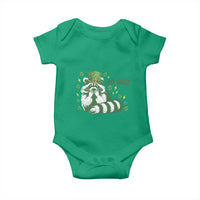 AUR Naur Raccoon St Patricks Day Meme Baby Onesie Funny Sarcastic Oh No Australian Accent