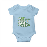 AUR Naur Raccoon St Patricks Day Meme Baby Onesie Funny Sarcastic Oh No Australian Accent
