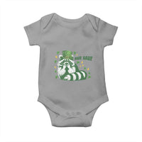 AUR Naur Raccoon St Patricks Day Meme Baby Onesie Funny Sarcastic Oh No Australian Accent