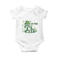 AUR Naur Raccoon St Patricks Day Meme Baby Onesie Funny Sarcastic Oh No Australian Accent