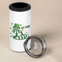 AUR Naur Raccoon St Patricks Day Meme 4 in 1 Can Cooler Tumbler Funny Sarcastic Oh No Australian Accent