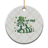 AUR Naur Raccoon St Patricks Day Meme Ceramic Ornament Funny Sarcastic Oh No Australian Accent