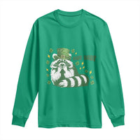 AUR Naur Raccoon St Patricks Day Meme Long Sleeve Shirt Funny Sarcastic Oh No Australian Accent
