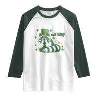 AUR Naur Raccoon St Patricks Day Meme Raglan Shirt Funny Sarcastic Oh No Australian Accent