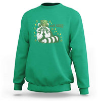 AUR Naur Raccoon St Patricks Day Meme Sweatshirt Funny Sarcastic Oh No Australian Accent