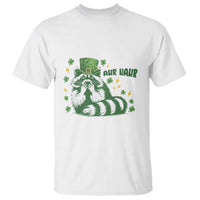 AUR Naur Raccoon St Patricks Day Meme T Shirt Funny Sarcastic Oh No Australian Accent