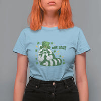 AUR Naur Raccoon St Patricks Day Meme T Shirt For Women Funny Sarcastic Oh No Australian Accent