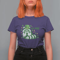 AUR Naur Raccoon St Patricks Day Meme T Shirt For Women Funny Sarcastic Oh No Australian Accent